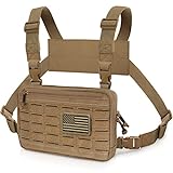 WYNEX Tactical Chest Rig Bag of Laser Cut Design, Molle Chest Pouch Utility Recon Kit Bag Tactical Chest Pack Bag
