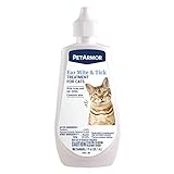 PetArmor Ear Mite and Tick Treatment for Cats, 3 Fl Oz (Pack of 1)