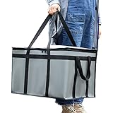 Very heat XXXL Insulated Food Delivery Bag Cooler Bags Keep Food Warm Catering Therma for doordash Catering cooler bags keep food warm catering therma catering shopper accessories hot Gray Pizza