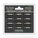 POWEROWL CR123A 3V Lithium Battery 12 Count, High Capacity 123A 123 C123 Batteries, Long-Lasting Power