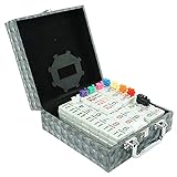 LEQUPLAY Mexican Train Number Dominoes Set Double 12 Dominoes 91 Tiles Games with Leather Box , Number Dominoes Set for Kids Adults and Family…