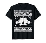 Ugly Christmas Ice Skater Shirt Skate Skating Shoe Girl Gift T-Shirt