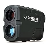 Gogogo Sport Vpro Green Hunting Rangefinder -1200 Yards Laser Range Finder for Hunting and Golf with Speed, Slope, Scan and Normal Measurements - Rechargeable - with USB Cable (1200 Yard)