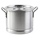 IMUSA 16 Quart Aluminum Cooking Steamer Pot for Seafood and Tamales