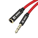Headphone Extension Cable 3ft，ANNNWZZD 3.5mm Male to Female Stereo Audio Adapter Cable