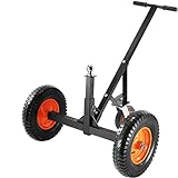 VEVOR Adjustable Trailer Dolly, Dolly for Trailer with 2'' Ball & 16'' Pneumatic Tires, 19''-26'' Adjustable Height & Universal Wheel, 1000lbs Weight Capacity, Ideal for Moving Car RV Boat Trailer