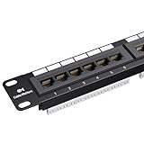 Cable Matters UL Listed Rackmount or Wall Mount 1U 24 Port Network Patch Panel (19-inch Cat6 Patch Panel / RJ45 Patch Panel), for Gigabit Network Switch, 110 or Krone Impact Tools Compatible