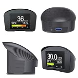 Head-Up Display, Speedometer Car Alarm Car OBD HUD Multi-Function Digital Meter Driving Computer Display with LED Head Unit, Scan and Clear DTCs