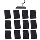 (12 Pack) AR-PRO Exercise Equipment Mats - 4.7' x 3.2' x 0.6' Anti-Slip, Shock Absorbent Rubber Floor Protective Mats Perfect for Treadmills, Elliptical Trainers, Rowing Machines, and Stationary Bikes