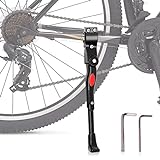 Bike Kickstand for Mountain Bike - Adjustable Stand Bicycle Accessories for Adult Bikes Side Stand Bicycle Kickstand Mountain Bike Kickstand - Diameter 22, 28 Inch Bike Fenders 700c Road Bike Stands
