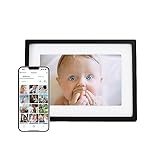 Skylight Digital Picture Frame - WiFi Enabled with Load from Phone Capability, Touch Screen Digital Photo Frame Display - Customizable Gift for Friends and Family - 10 Inch Black