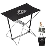 SHIMOYAMA Camping Stool, Small Folding Foot Rest for Outdoor Travel Hiking Fishing, Portable Collapsible Stool Bearing 180 LBS, 13in Compact Camping Seat with Carry Bag (Black)