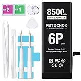 FBTDCHOK 8500mAh Upgraded Battery for iPhone 6 Plus, High Capacity 0 Cycle A+ Battery Replacement for iPhone 6 Plus, with Complete Repair Tool Kit, 6P only