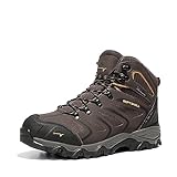 NORTIV 8 Men's Hiking Boots Waterproof Work Outdoor Trekking Backpacking Mountaineering Lightweight Trails Shoes Size 12 M US BROWN/BLACK/TAN 160448_M Armadillo