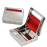 Rolling Machine Metal Red Cloth Automatic Cigarette Tobacc Roller Box & Storage Box 70mm