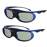 Active Shutter 3D Glasses Active 3D Glasses 3D TV Projectors 3D Movies Games Active RF 3D Glasses for Sony Epson Toshiba Sharp's RF 3D TV Projector Compatible with TDG-BT500A, SSG-5100GB, AN3DG40