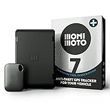 MoniMoto 7 (2022) Plus 3 Edition Motorcycle Tracker and Alarm with DIY Installation, No Wiring Required - Smart Motorcycle GPS Tracker - GPS Tracker for Vehicles, Scooters, Quad Bike ATVs