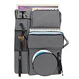 Boyistar Art Portfolio Carry Bag 20' x 26', Canvas Art Portfolio Backpack Traveling Outdoor Drawing Portfolio Case Large Capacity Artist Carrying Bag/Tote Bag for Drawing Board, Screen, Accessories
