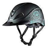 Troxel Performance Headgear Rebel Turquoise Rose Helmet L