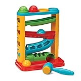 Infantino Bop & Drop Ball Tower - STEAM Educational Play, Hand-Eye Coordination Skills, and Cause and Effect Play for Babies & Toddlers, 12M+