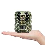 Hapimp Trail Camera, 1080P 24MP Mini Hunting & Trail Cameras with Night Vision Motion Activated Waterproof, Game Camera with 0.2s Trigger Speed and 65FT Distance, Trail Cam for Wildlife Monitoring