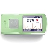 EMAY Portable ECG Monitor | Record ECG and Heart Rate | Compatible with Smartphone and PC (Green)