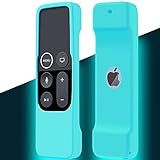 Case Compatible with Apple TV 4K/ 4th Gen Remote Light Weight Anti-Slip Shock Proof Silicone Cover for Controller for Apple TV Siri Remote Glow in The Dark