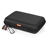Shockproof Hard Shell Carrying Case for GPS, External Hard Drive, Power Bank, Charger, Cable, Heart Monitor, Cell Phone, Electronic Accessories - Larger Capacity Storage Pouch Travel Bag