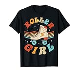 Roller Girl Skater Skating Retro Vintage 70s 80s Skates T-Shirt