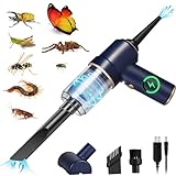 5 in 1 Handheld Vacuum and Blower Cordless Rechargeable Bug Catcher for Insect Stink Spider, Portable Cleaner Strong Suction Sucker Car Kitchen Pet Hair, Dry & Wet Use, Blue
