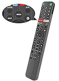 Gvirtue RMF-TX500U Universal Remote Control for Sony Smart TV Remote, for All Sony Bravia LED OLED LCD 4K UHD HDTV HDR Android TV, with Google Play, Netflix Button (No Voice Command)
