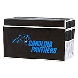 Franklin Sports NFL Carolina Panthers Folding Storage Footlocker Bins - Official NFL Team Storage Organizers - Collapsible Containers - Large
