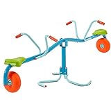 TP Toys Spiro Spin Teeter Totter - Bounces and Spins 360 Degrees, Blue/Green
