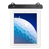 MoKo Waterproof Tablet Case, Tablet Pouch Dry Bag Compatible with iPad 10th, iPad Pro 11 2022, iPad Air 5/4/3/2, iPad 10.2, iPad Pro 10.5/9.7, Samsung Tab S4/S3/S2/Tab A 9.7, Tab E 9.6, Up to 12'