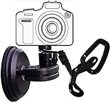 NUNET Suction Cup Camera Mount for Heavy Duty DSLR/NuCam WR/Gopro, Strong 5' Diameter Suction Base, Car Sucker Mount, Glass Mounting Kits Tools for Boat/Windshield/Window