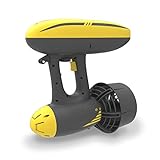 AQUAROBOTMAN Underwater Sea Scooter for Both Adults and Kids, MagicJet Underwater Scooter Jet for Scuba Diving Snorkeling Adventures Pool Gear, 164ft 4mph with 3 Camera Mounts