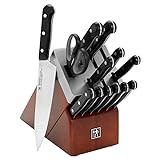 HENCKELS Solution Razor-Sharp 14-pc Self Sharpening Knife Block Set, Chef Knife, Bread Knife, Steak Knife, German Engineered Informed by 100+ Years of Mastery