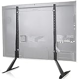 WALI Universal TV Stand Tabletop, for Most 22 to 65 inch LCD Flat Screen TV, VESA up to 800 by 400mm (TVS001), Black