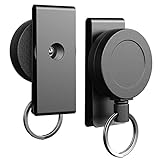 TALONITE 2 Pack Heavy Duty Retractable Keychain with Belt Clip, 360° Heavy Duty Retractable Key Ring Stealth Keychain Extender
