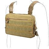 WYNEX Tactical Chest Rig Bag, Recon Kit Bags Combat EDC Front Pouch for Wargame