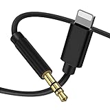 Aux Cord for iPhone, 3.5mm Aux Cable for Car Audio Cable for iPhone 14/13/12/X/XS/11/11 Pro/11 Pro Max/8/8Plus/7/7Plus Compatible with Headphone/Car Stereo/Speaker Support All iOS System-Black