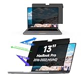 BROPGOD Laptop Privacy Screen MacBook Air 13 inch (2018-2021,M1), MacBook Pro 13 inch (2016-2022,M1,M2), Removable Computer Screen Privacy Filter Shield for Mac 13Inch