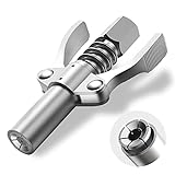 MASRIN Grease Gun Coupler-Grease Gun Tip,Grease Fittings,Duty Quick Release Grease Coupler Compatible with All Grease Guns 1/8' NPT Ends,Upgrade to 12000 PSI