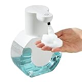 Automatic Foaming Soap Dispenser - 4 Gear Foaming Adjustable, Wall Mounted Sticker Available - 13.5oz/400ML Touchless Hand & Dish Soap Dispenser for Bathroom Kitchen White