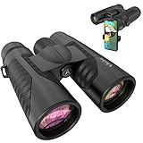 12x42 High Definition Binoculars for Adults with Universal Phone Adapter - Super Bright Binoculars with Large View- Lightweight Waterproof Binoculars for Bird Watching Hunting stargazing Hiking Sports