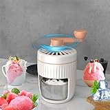Ice Shaver and Snow 𝐶𝑜𝑛𝑒 Machine - Manual Rotary Portable Ice Crusher and Shaved Ice Machine with Free Ice 𝐶𝑢𝑏𝑒 Trays,Hand-cranked Ice Crusher Drinks Chopper Stirrer