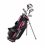 Aspire Xlite Super Performance Precise Junior Golf Club Set, Pink Set for Girls Ages 6 to 8, Right Handed