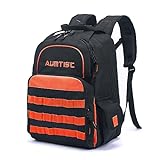 AUMTISC Tool Backpack Jobsite Backpack Tools Bag Multi-Use Pocket Industrial & Construction Work Backpack