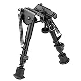CVLIFE Bipod, 6-9 Inch Rifle Bipod Adjustable Super Duty Tactical Bipod for Outdoor Bipod (Aluminum)