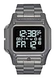 NIXON Regulus SS A1268 - Gunmetal - 100m Water Resistant Men's Digital Sport Watch (46mm Watch Face, 29mm-24mm Stainless Steel Band)